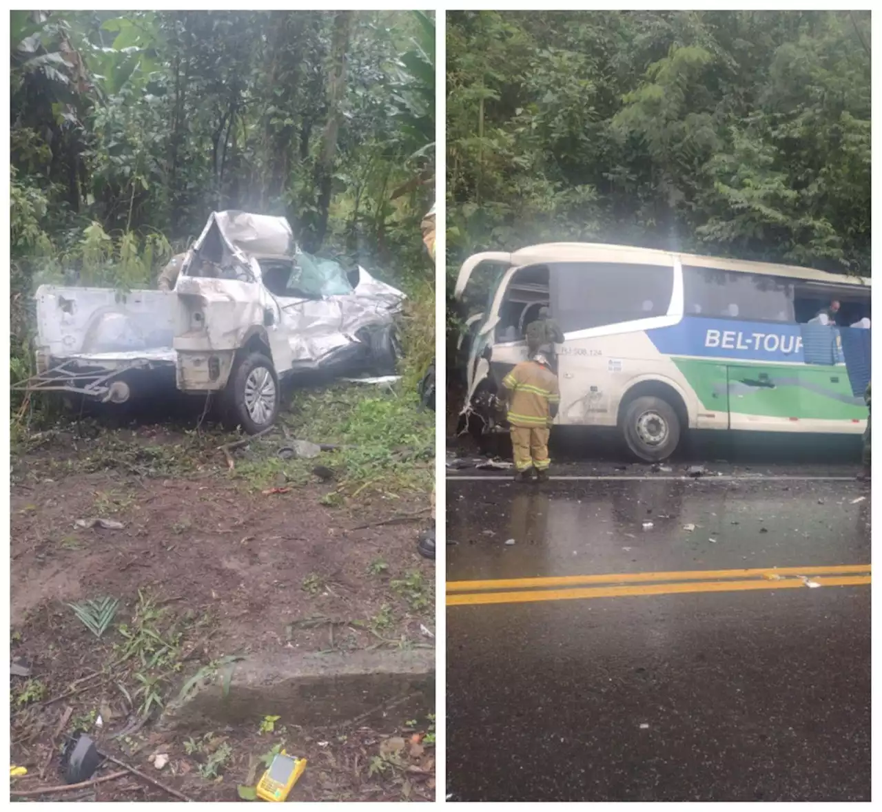 Ônibus com 43 militares da Marinha se envolve em acidente e deixa dois mortos em Mangaratiba