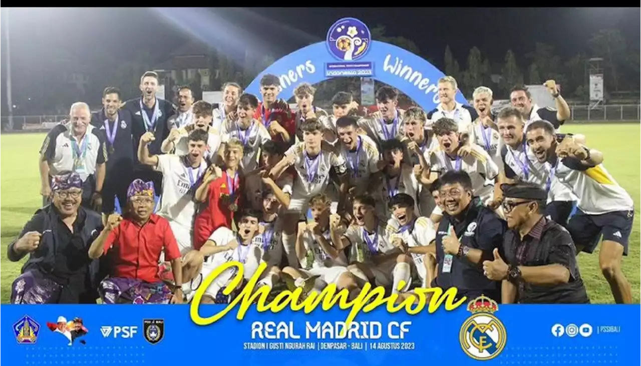 Duel El Clasico di Bali, Real Madrid Juara IYC 2023, Bungkam Barcelona 3