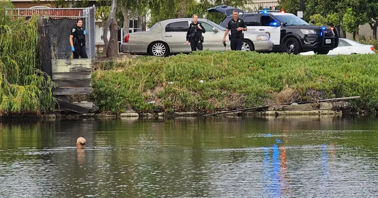 Suspect in San Mateo robbery, attempted burglary arrested after leaping into lagoon