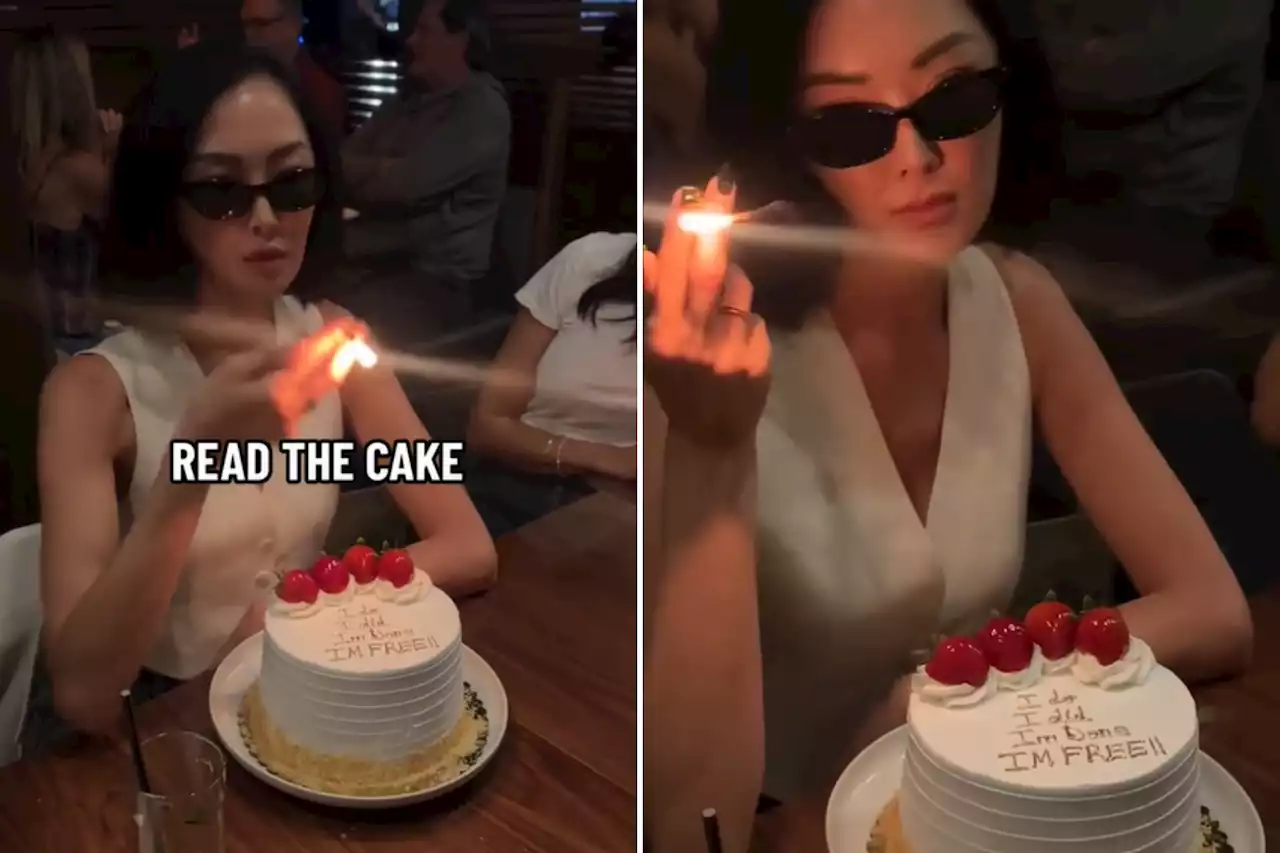 Woman celebrates marriage ending with epic divorce cake: 'I'm free'