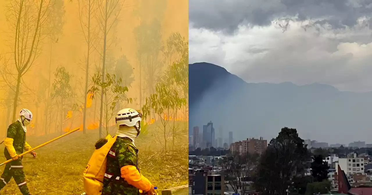 Humo cubrió gran parte de Bogotá y estaría afectando la calidad del aire: esto se sabe