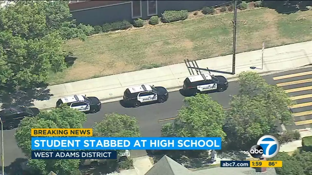 Student stabbed at high school in South LA; suspect detained, police say