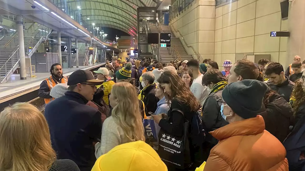 Police investigating after suspected vandalism leads to commuter chaos after Matildas' World Cup loss