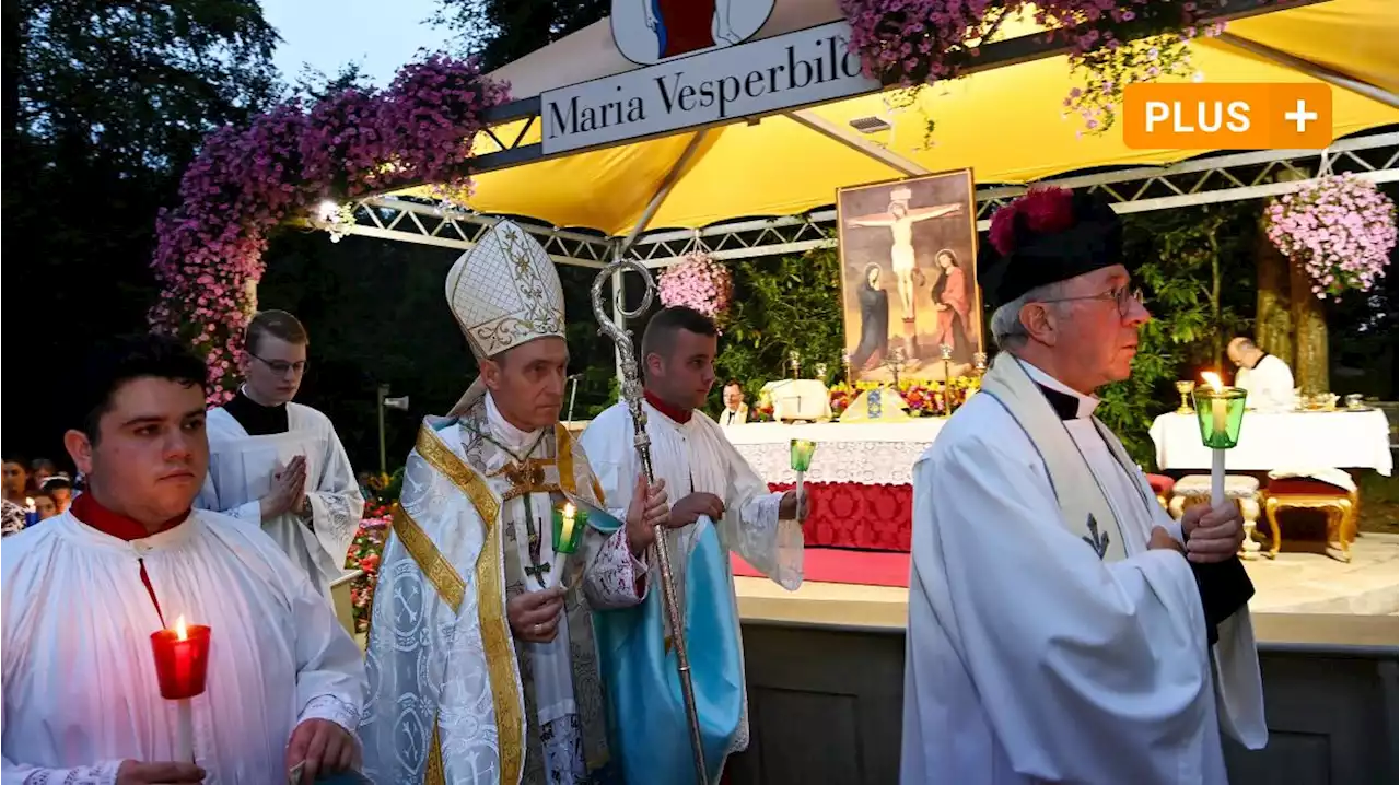 Beim Besuch in Maria Vesperbild kann Georg Gänswein durchatmen