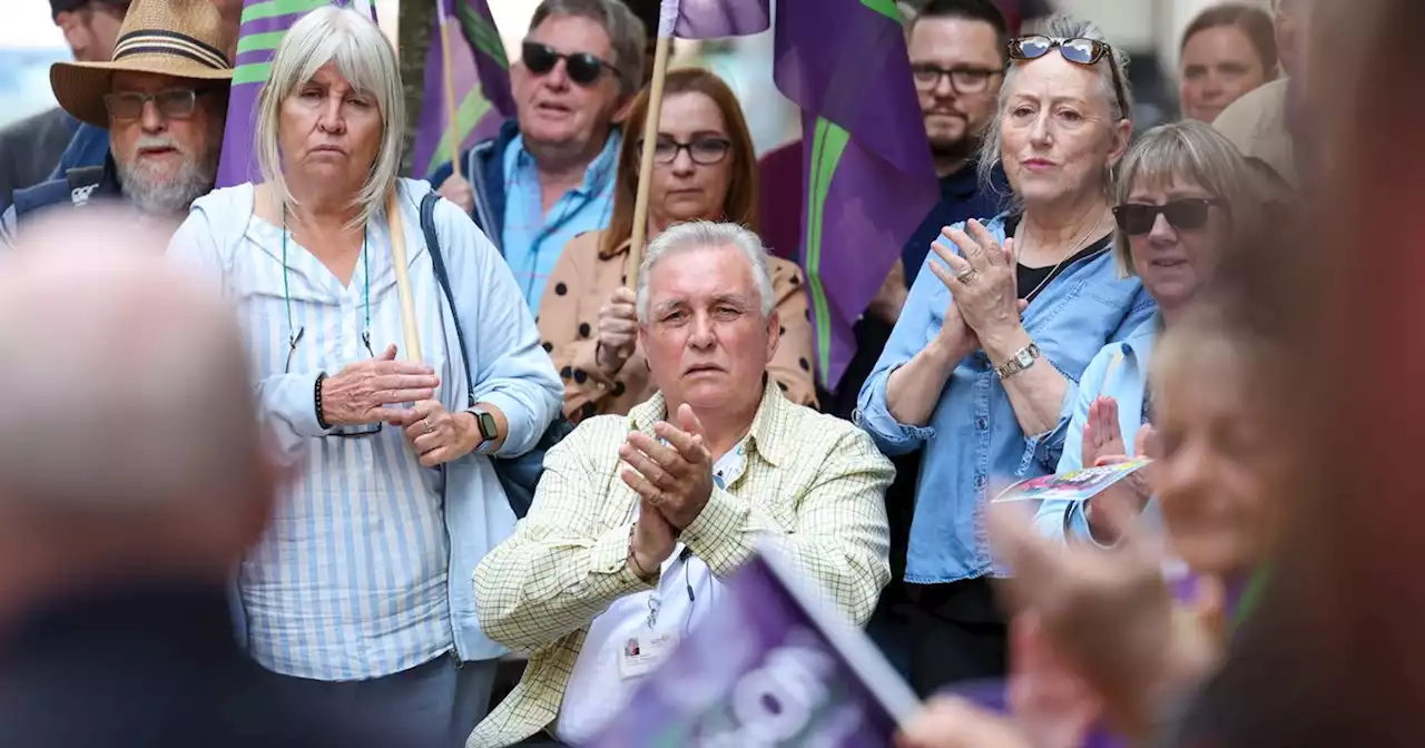 Protest held in Belfast against proposed changes to over 60s transport pass