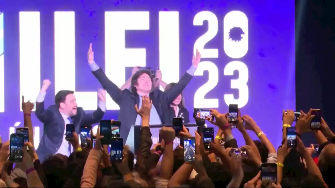 Far-right populist Javier Milei takes shock lead in Argentina primary election