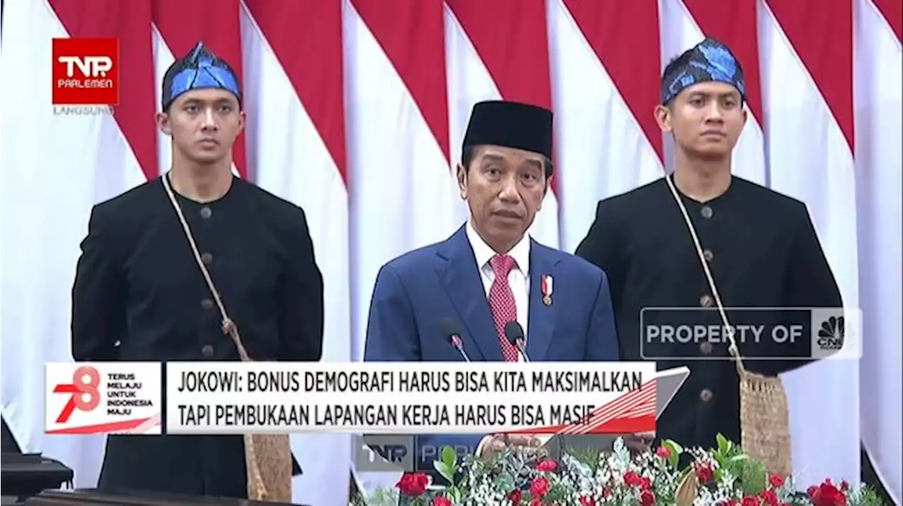 Di Depan DPR, Jokowi Pamer Ekonomi RI Tumbuh 5% di 7 Kuartal