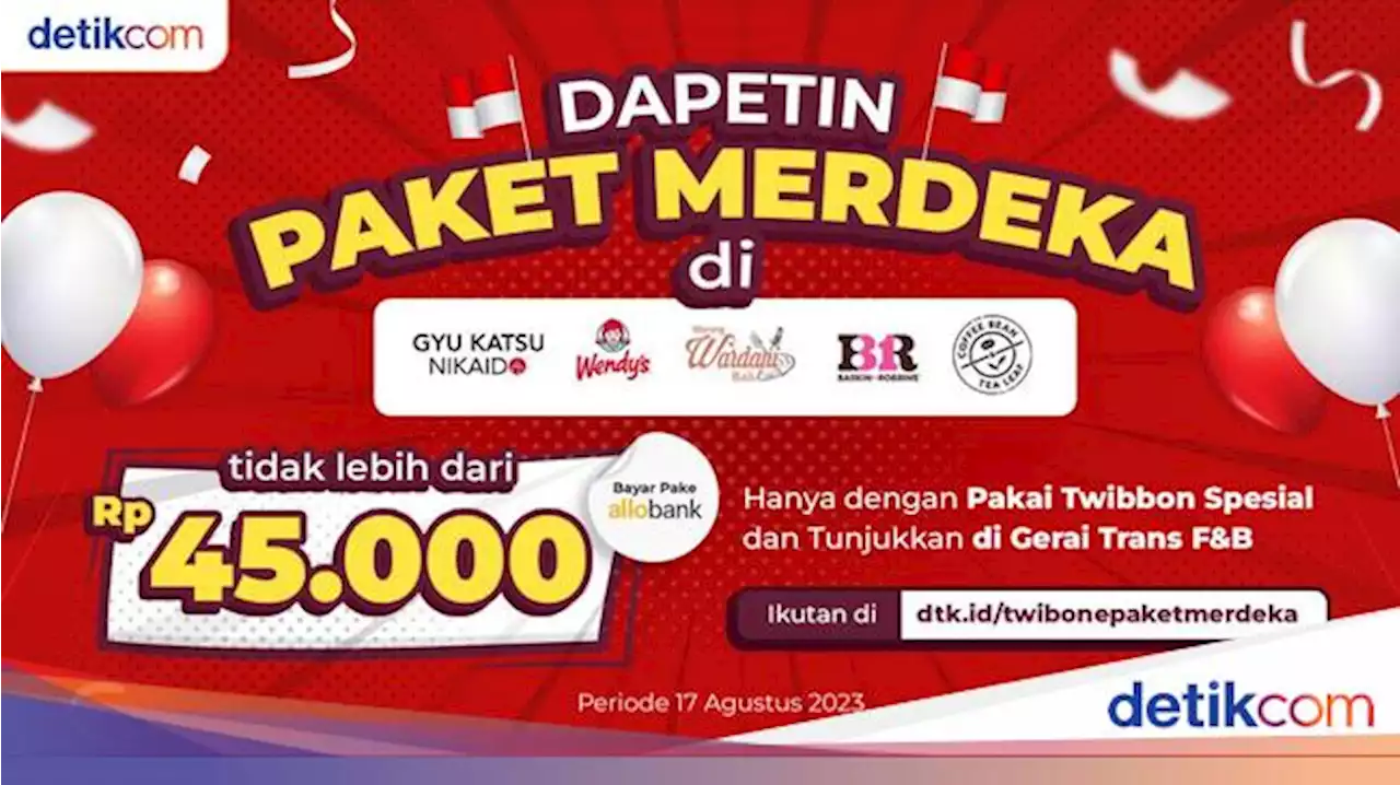 Promo 17 Agustus! Jajan di Wendy's, Baskin Robbins, Coffee Bean Maksimal Rp 45.000