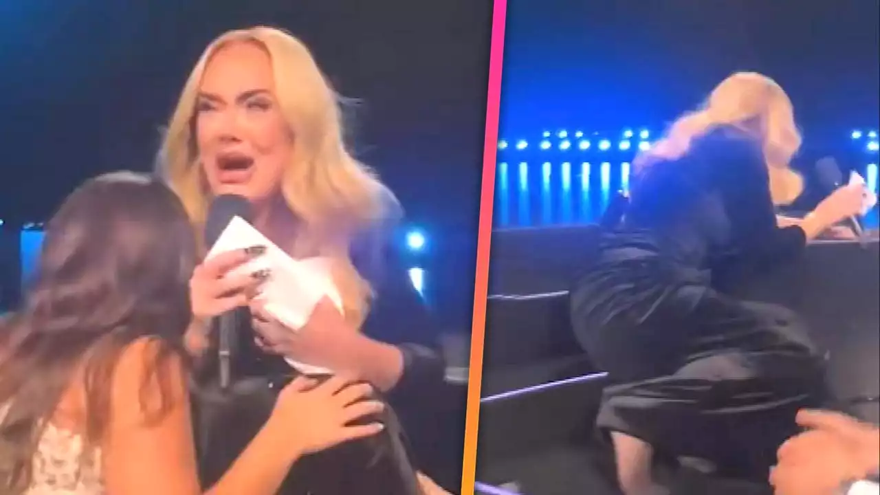 Adele Breaks Down in Tears While Helping Couple Announce the Sex of Their Baby