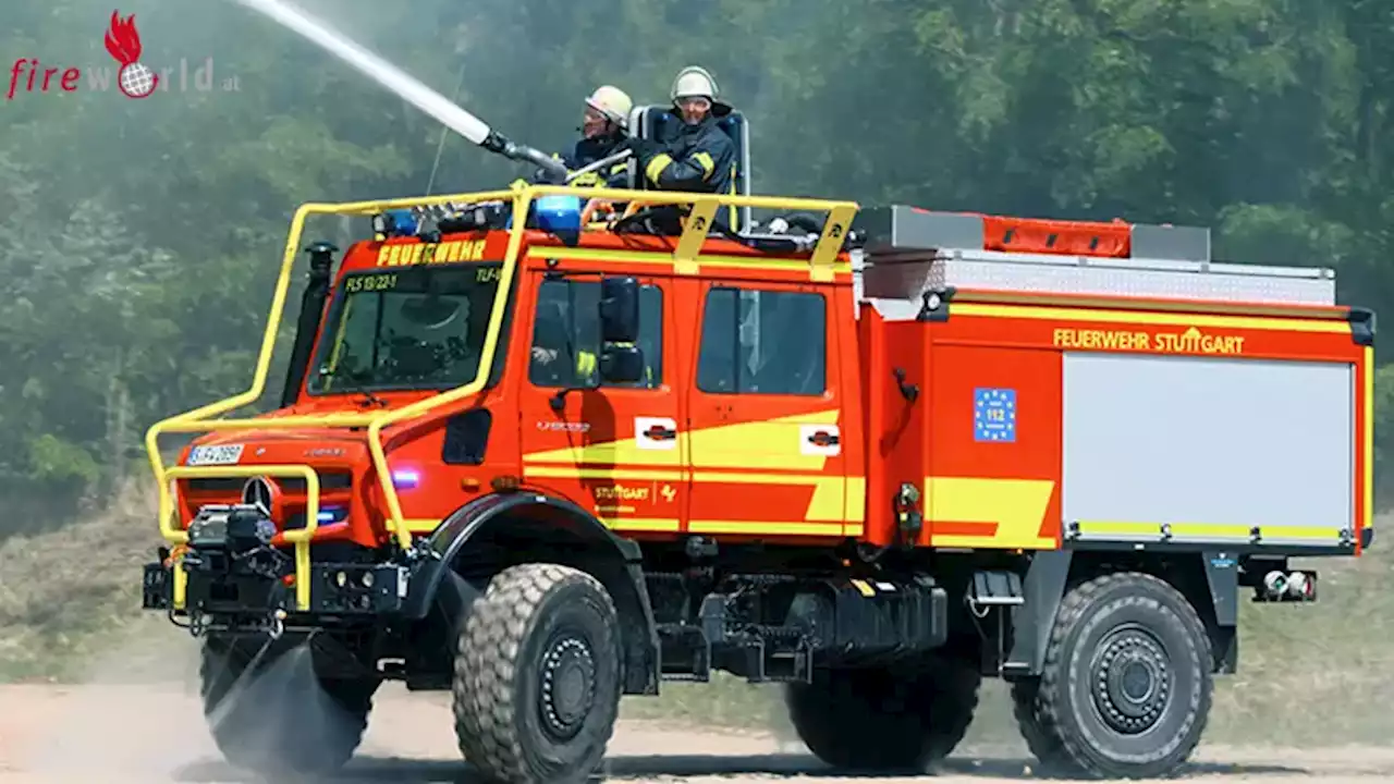 D: Verstärkung in Extremsituationen: Feuerwehr Stuttgart setzt vierfach auf geländegängige Unimog (TLF-W & RW-HG)