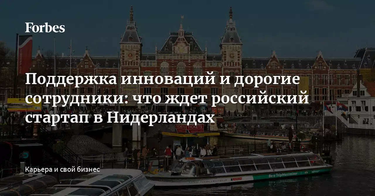 Поддержка инноваций и дорогие сотрудники: что ждет российский стартап в Нидерландах