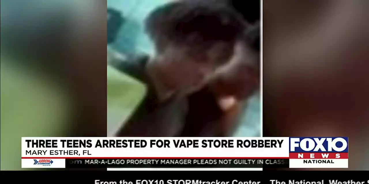 Okaloosa County SO arrests 3 teens in connection with vape store robbery