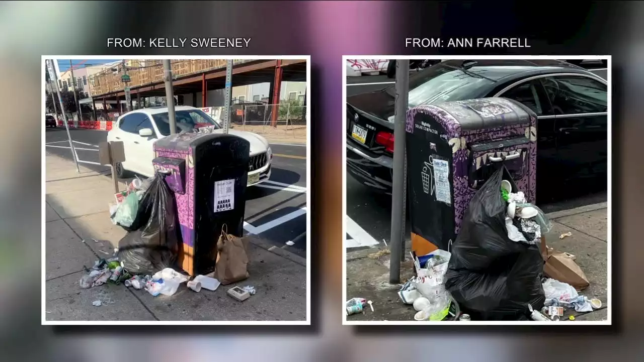 'It's just gross': Residents frustrated with constantly overflowing trash bins in Philly neighborhoods