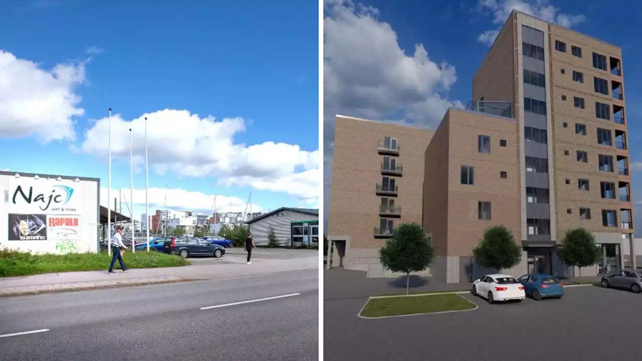 Vattnet en utmaning för nya bostäder vid Baggarevarvet