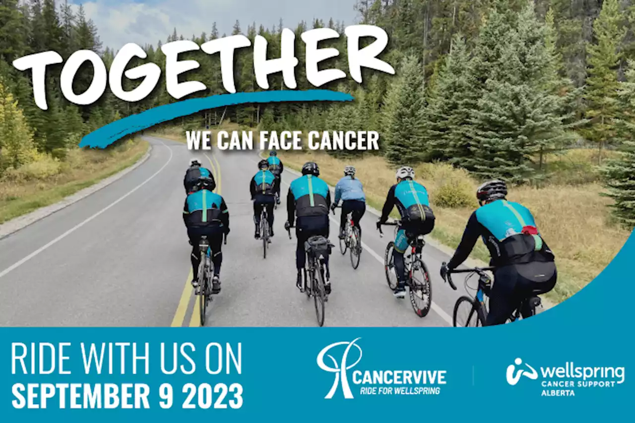 Cancervive Ride for Wellspring; supported by Global Calgary and QR Calgary