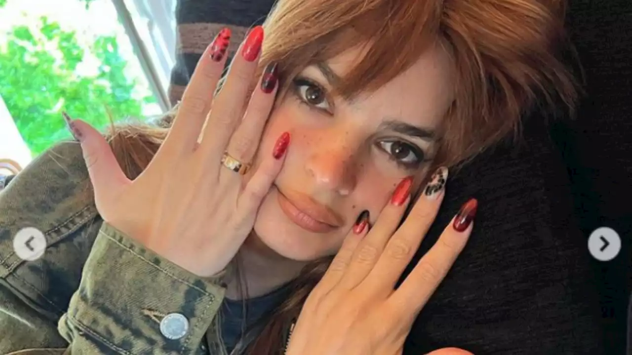 Uñas frambuesa: el estilo que Emily Ratajkowski ama y está siendo tendencia para el otoño