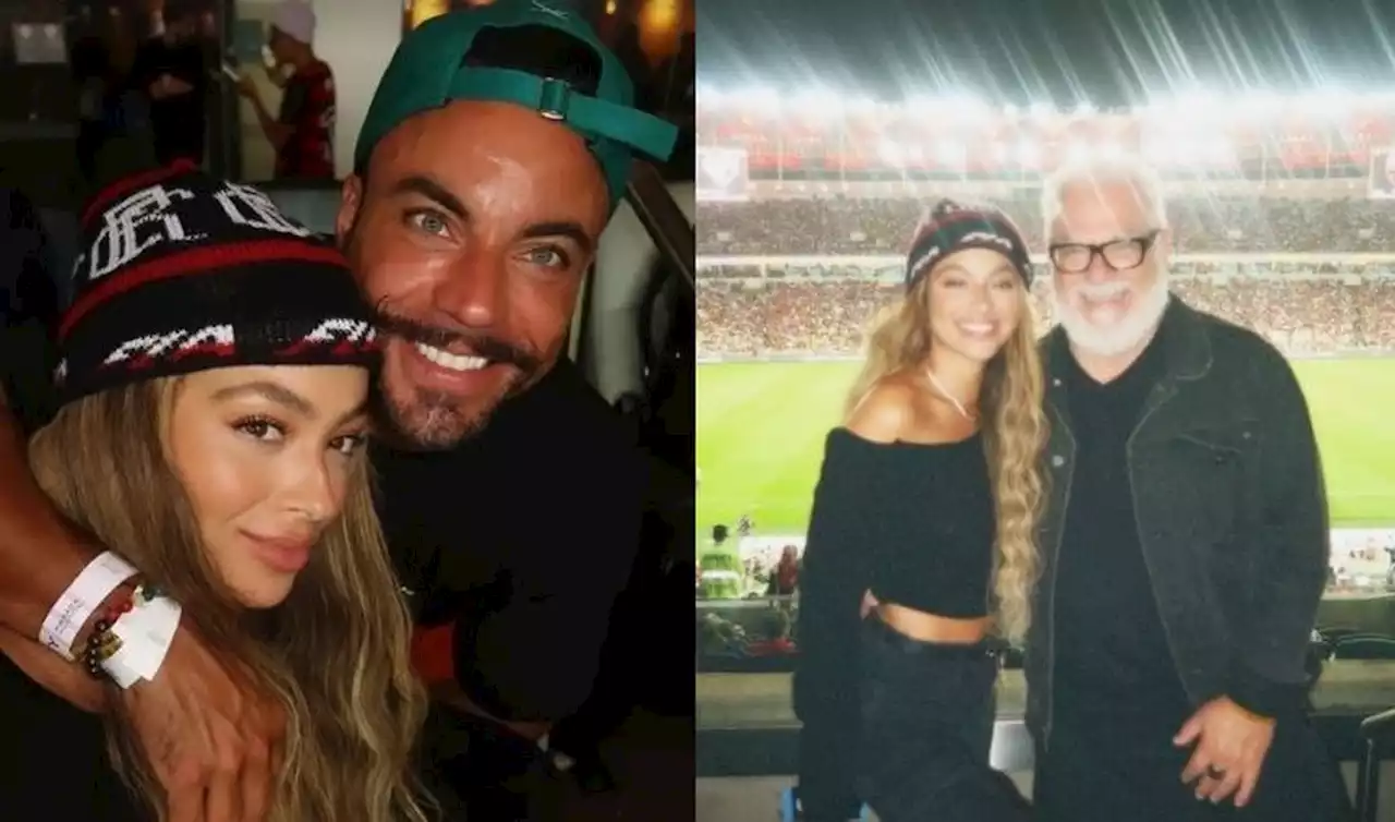 Novo affair de Gabigol assiste ao jogo do Flamengo com o pai e amigos do jogador