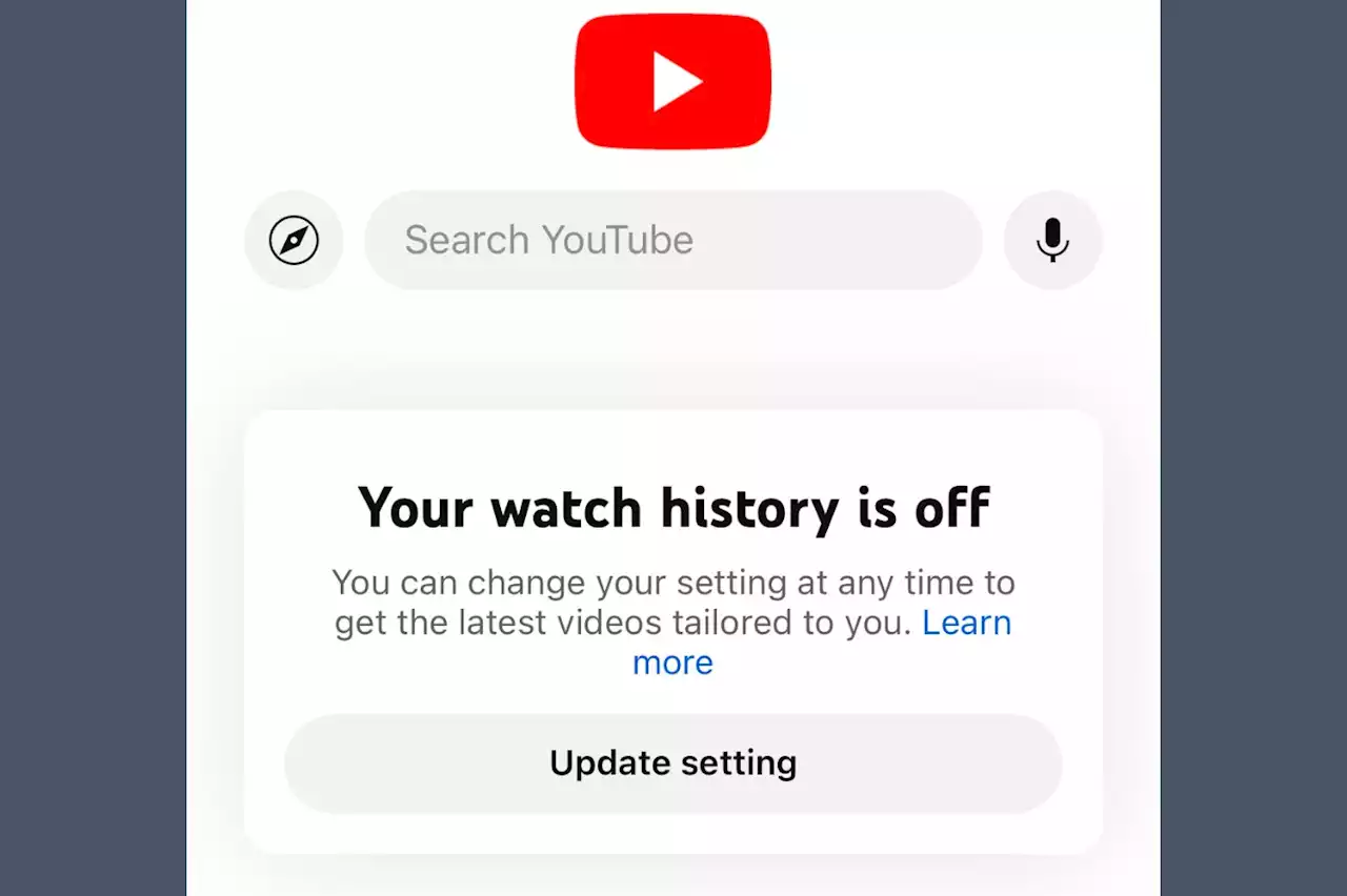 YouTube supprime les recommandations de vidéos pour ceux qui désactivent l'historique