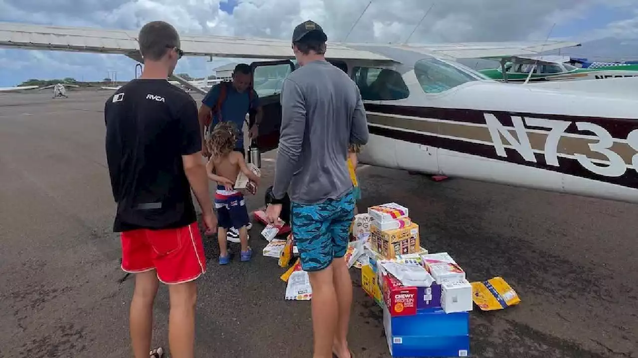 Members of Lahaina church ward gather $150K in donations, fly supplies to West Maui