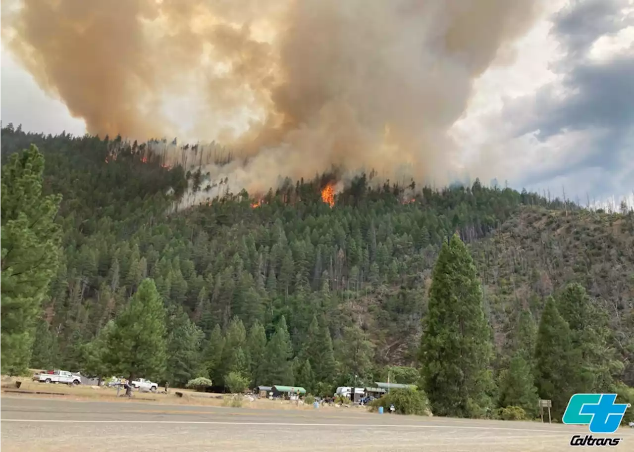 Evacuations ordered as Northern California fire roars through forest near site of 2022 deadly blaze