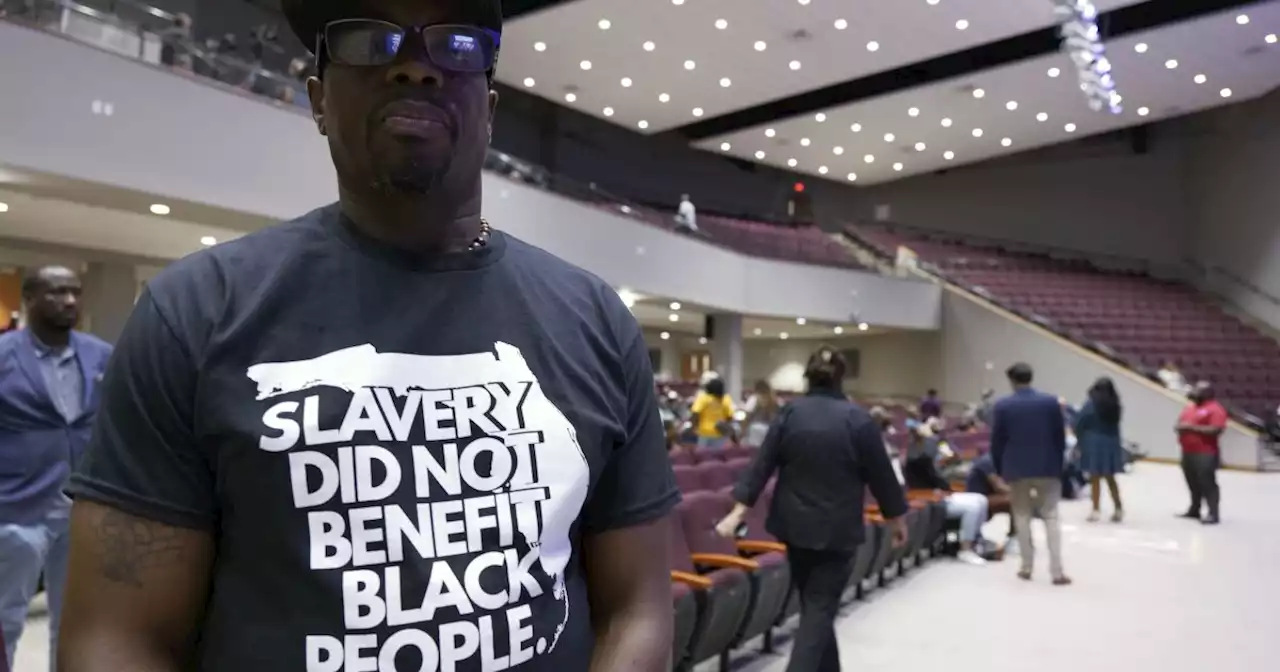 Protesters march through Miami to object to Florida's Black history teaching standards