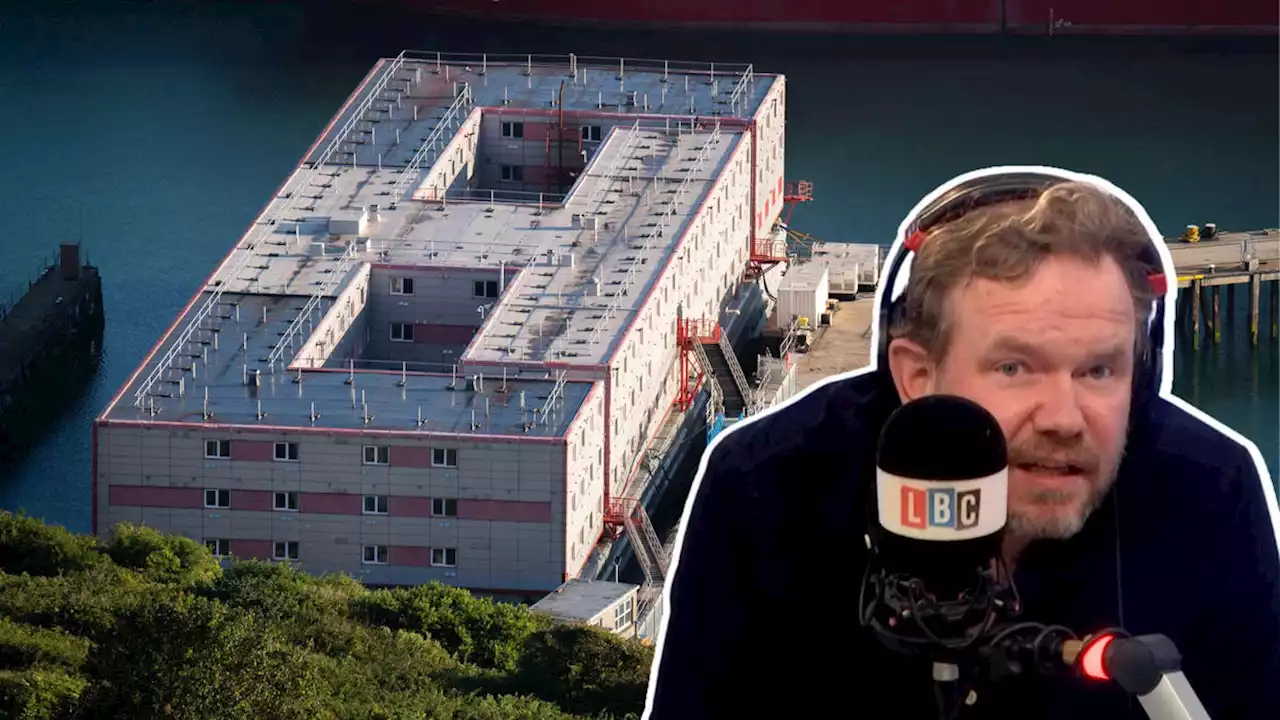 James O'Brien reacts as migrants exit 'ludicrous' Bibby Stockholm barge over Legionnaires’ bacteria