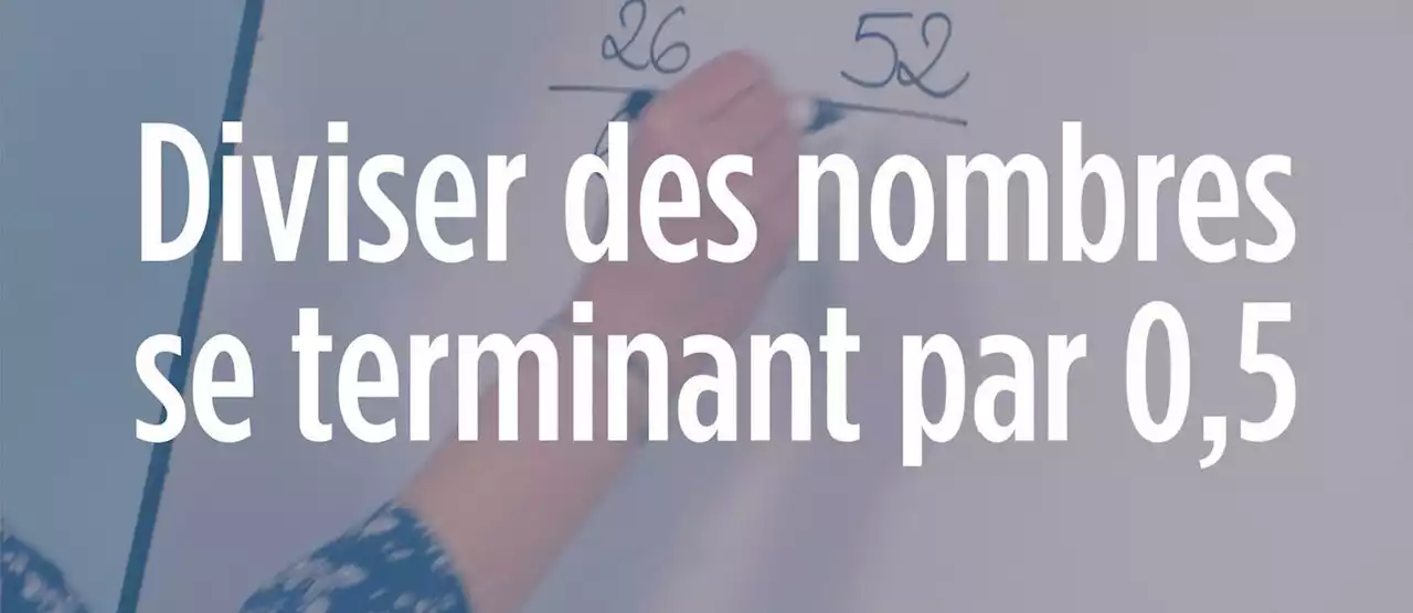 Calcul mental : comment diviser des nombres se terminant par 0,5 ?