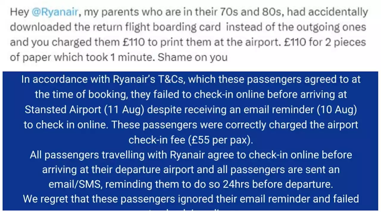 Londra, anziani senza check-in Ryanair per un errore: costretti a pagare 130 euro, è polemica