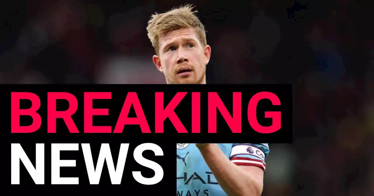 Man City star Kevin De Bruyne out for months due to hamstring injury