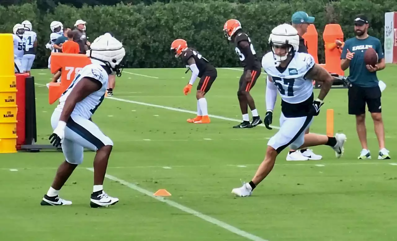 Eagles-Browns practice observations: ‘Alpha males’ get into fights, injured LB sidelined