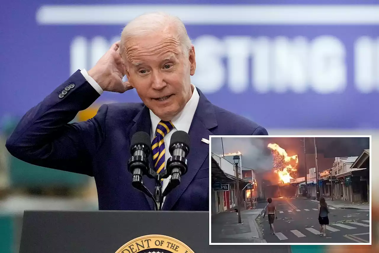 Biden seems to forget ‘Maui’ as he finally publicly speaks about wildfire disaster in Hawaii