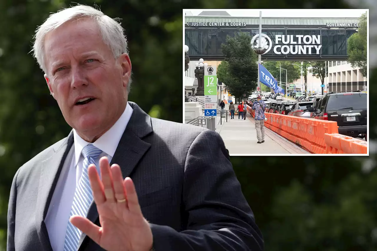 Former Trump official Mark Meadows demands Fulton County charges be moved to federal court