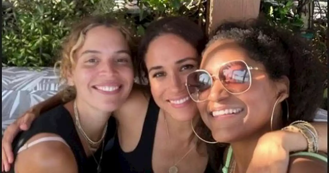 Meghan Markle wraps arms around close pals during belated birthday lunch