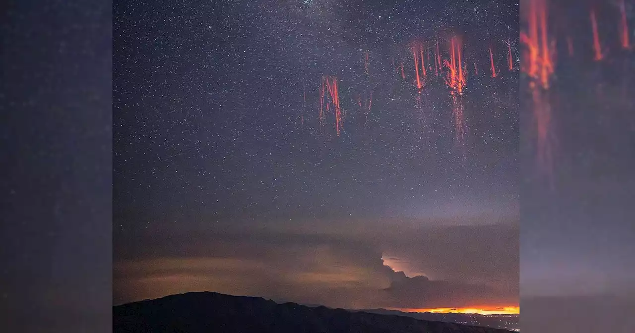 Photographer Captures Rare Red Sprites in the Night Sky Above Arizona