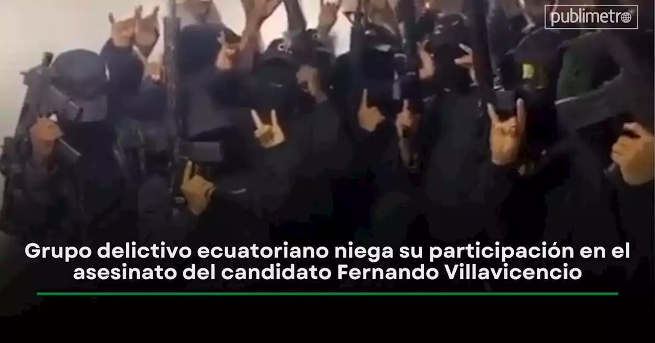 'Los Lobos' niega su participación en el asesinato del candidato Fernando Villavicencio