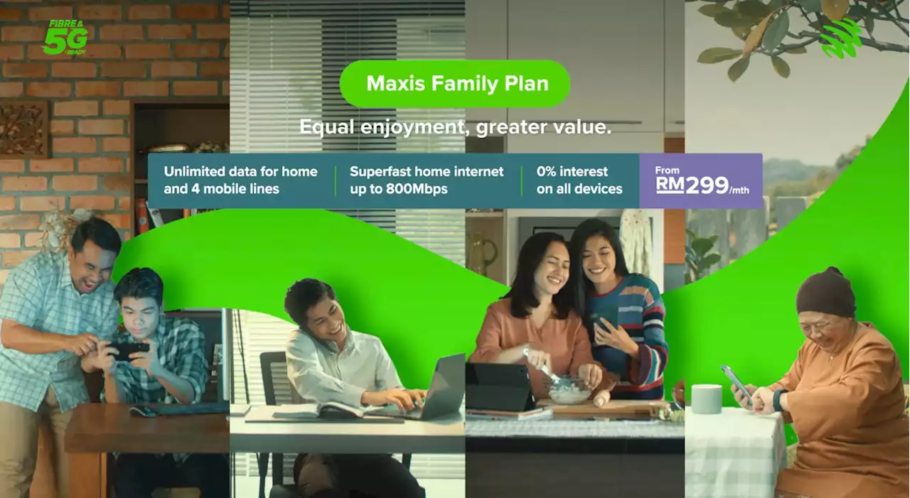Maxis Family Plan users including supplementary lines can enjoy unlimited 5G data. Here's how
