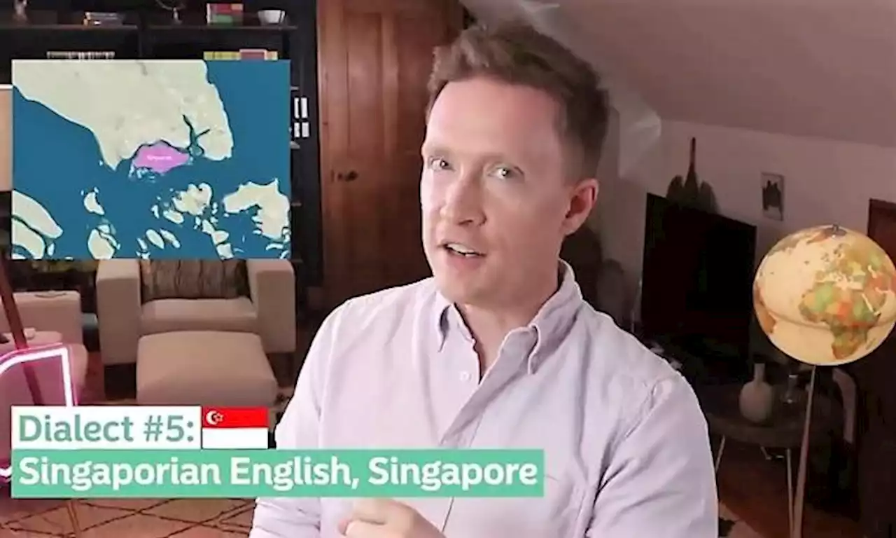 Singapore English is 'very, very efficient' as it uses as few sounds as possible, says British YouTuber