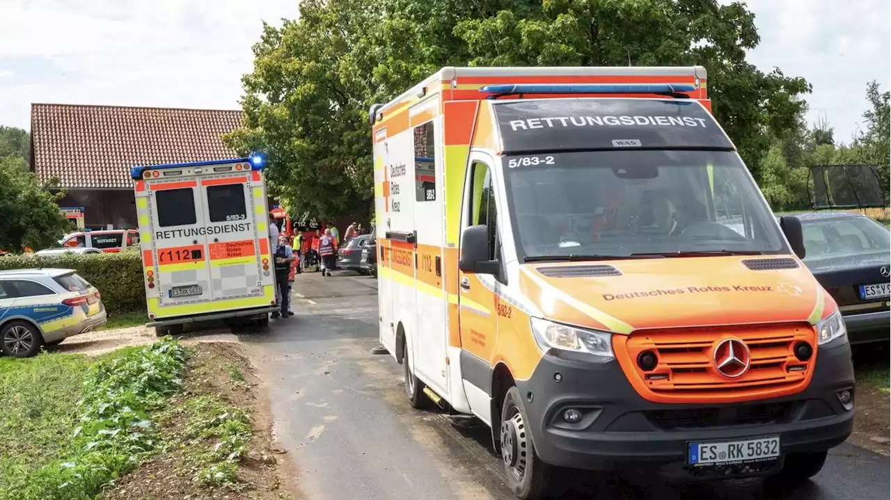 Unglück in Biergarten in Unterensingen: 35-Jähriger stirbt nach Blitzeinschlag in Baum