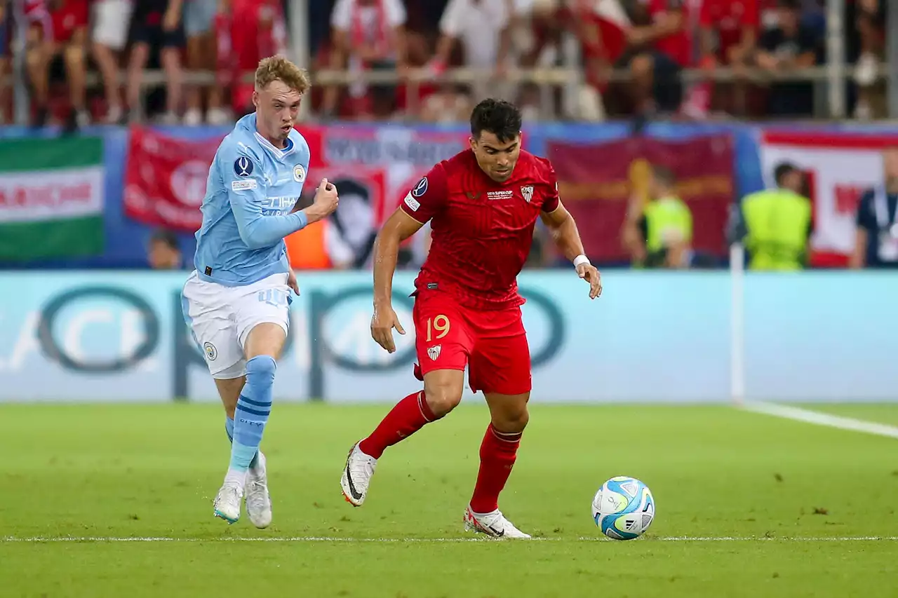 Aston Villa target gets assist as Sevilla stun Man City in Super Cup