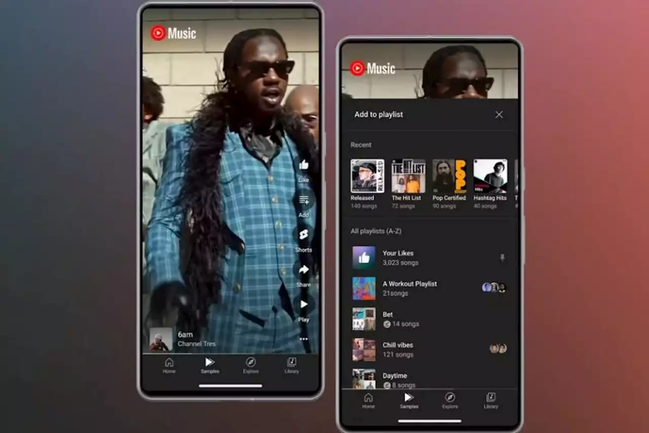 Samples: YouTube Music ganha feed ao estilo TikTok para facilitar a descoberta de músicas