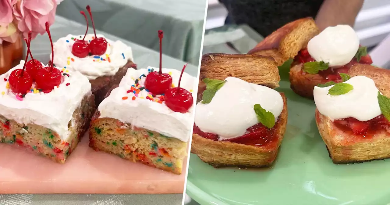 Bryan Ford sweetens up summer with tres leches Funfetti cake and strawberry shortcakes