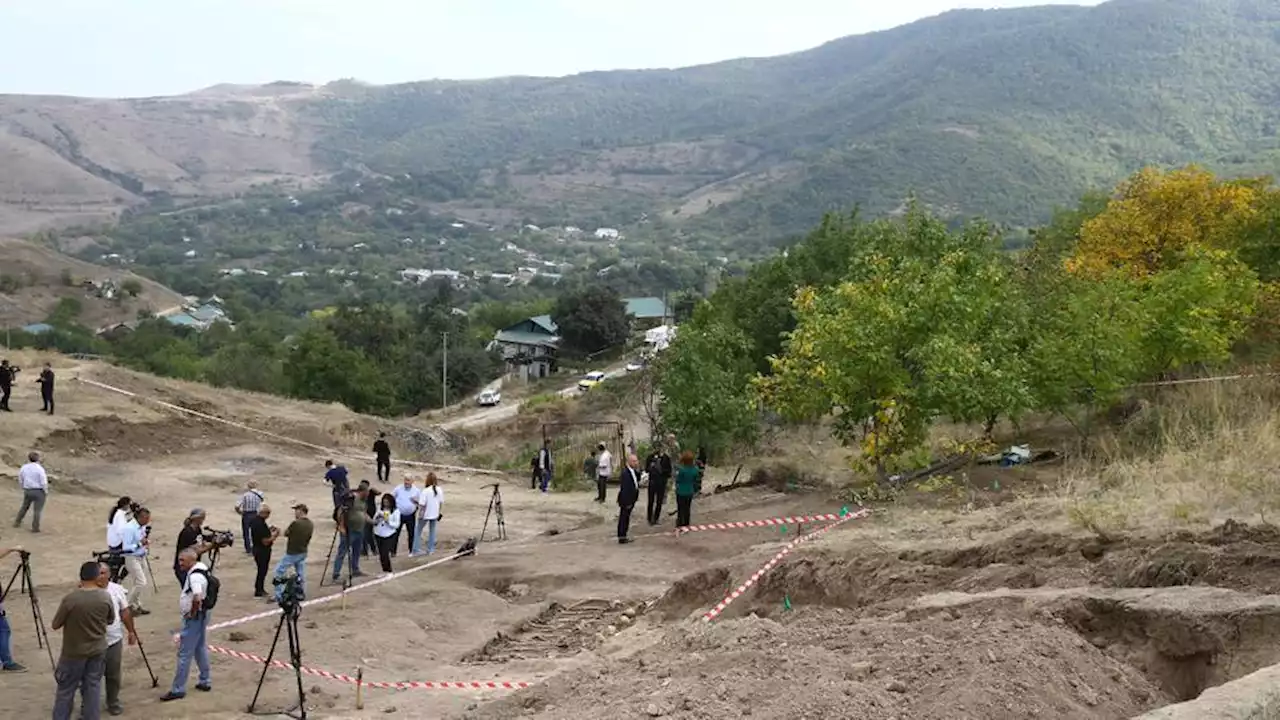 Azerbaijan finds new mass grave in area liberated from Armenia