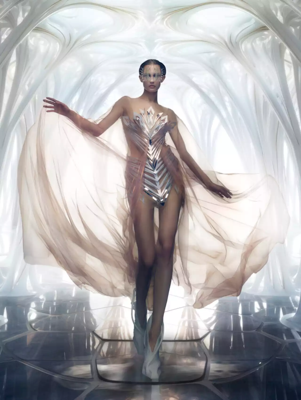 Exclusive: Iris Van Herpen Enters The World Of AI Technology With The Debut Of New FW23 Campaign