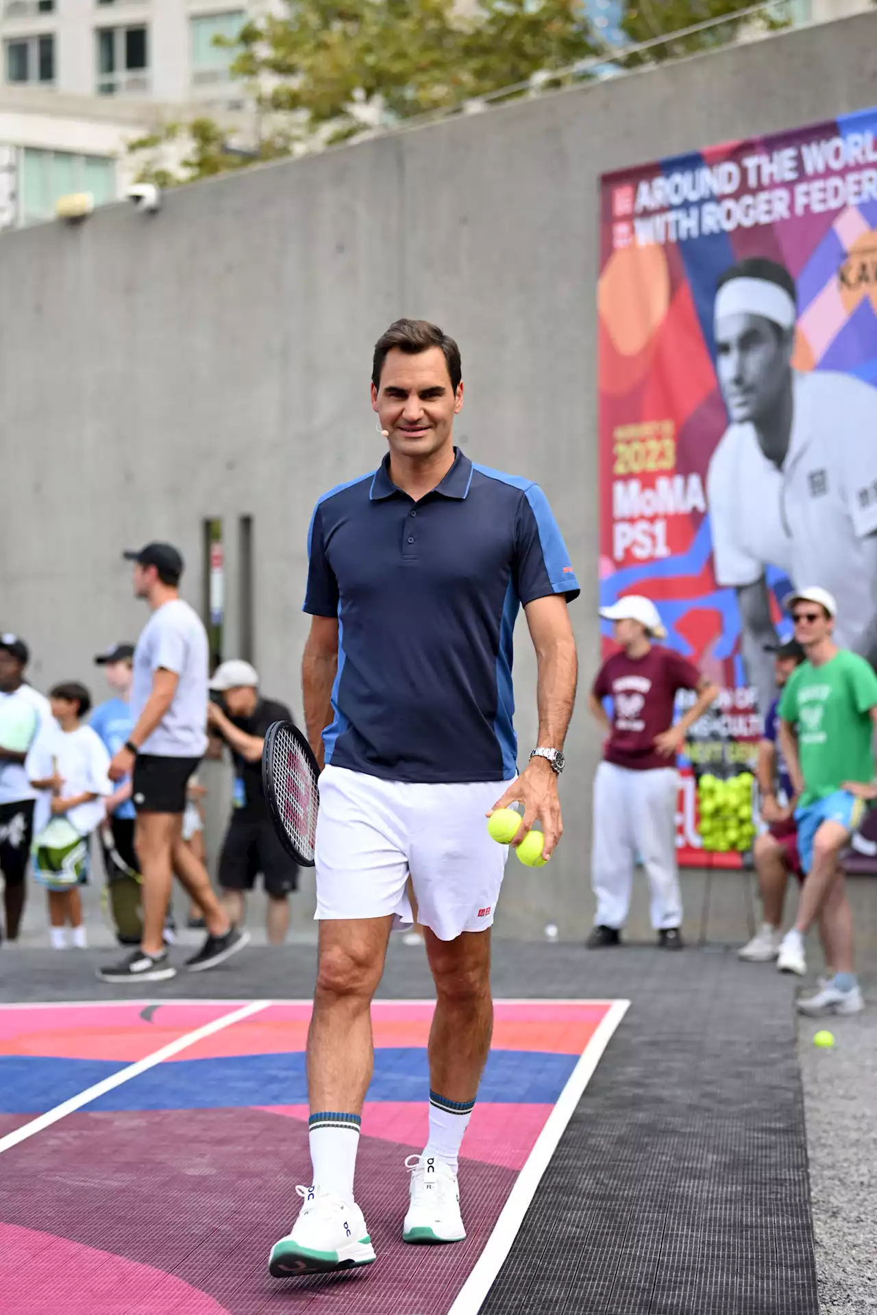 Roger Federer Takes On NYC With Uniqlo For New Collection & Event Series Kickoff At moMA PS1