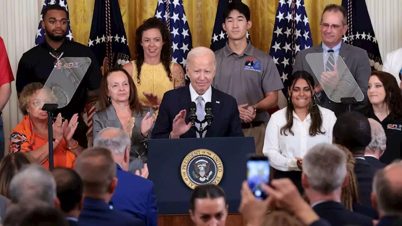 Biden takes victory lap on Inflation Reduction Act amid 2024 'Bidenomics' push