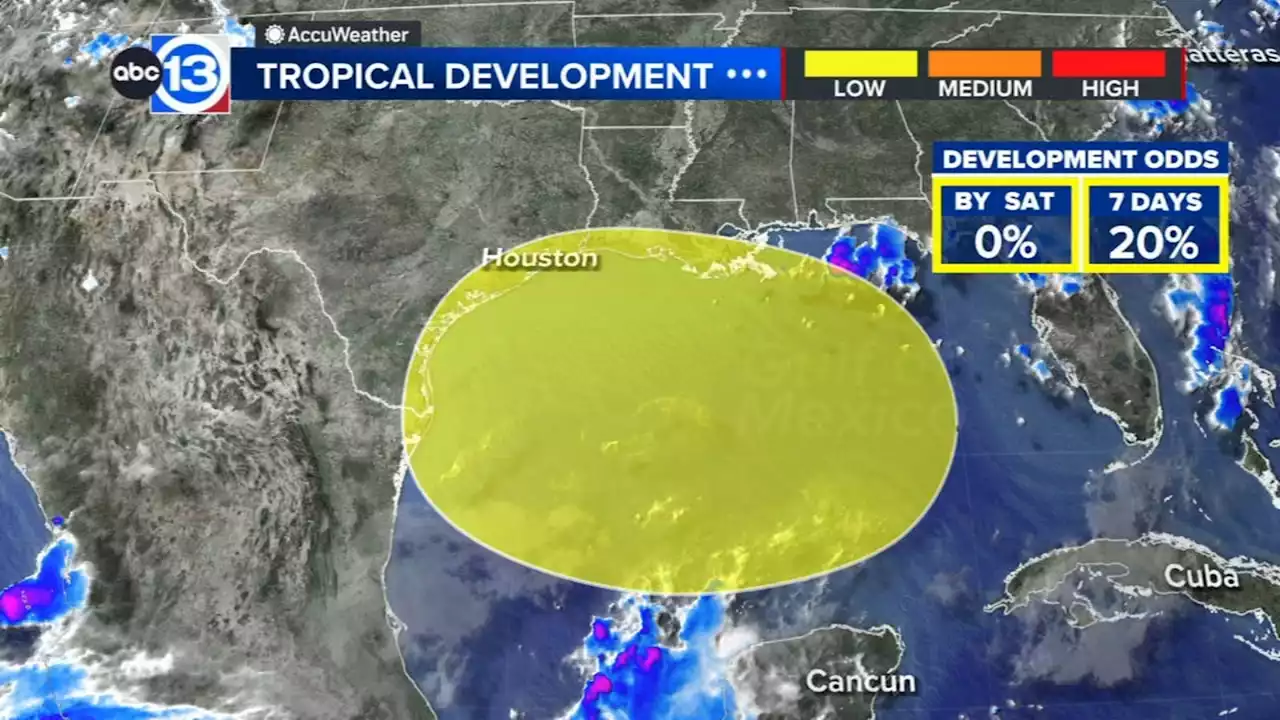 20% chance for tropical development in the Gulf of Mexico next week