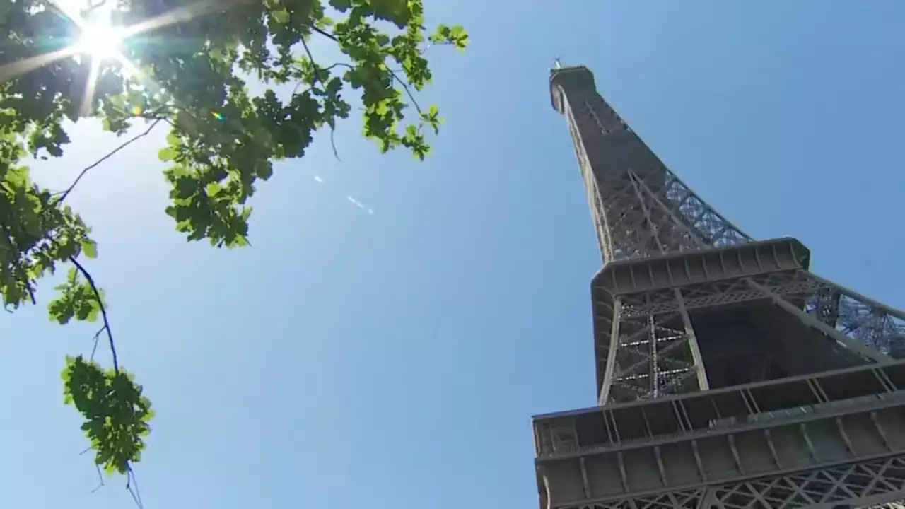 Drunk US tourists rescued after jumping over security barrier, becoming 'trapped' up Eiffel Tower