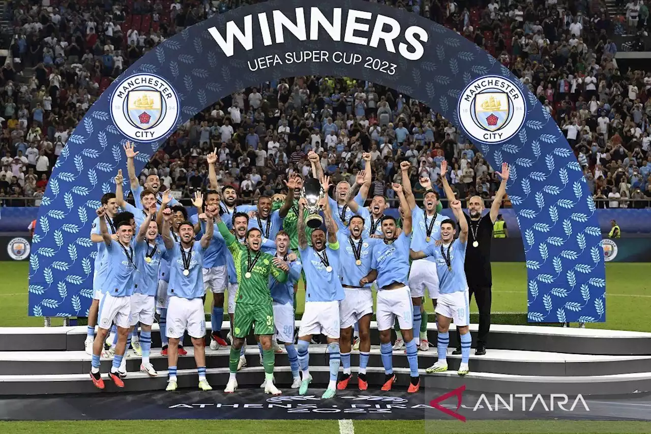 Menang adu penalti, Manchester City juara Piala Super Eropa 2023