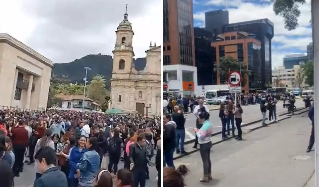 [Videos] Momentos de pánico en Bogotá: así reaccionaron los ciudadanos al temblor de este jueves