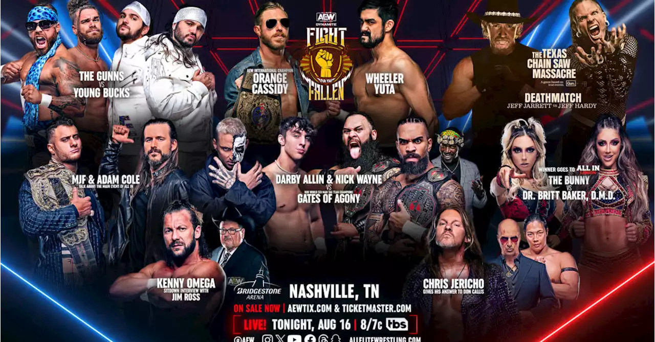 AEW Dynamite Preview: Lineup for Tonight's Fight for the Fallen